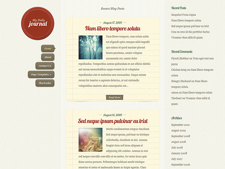 Blogger Website Design